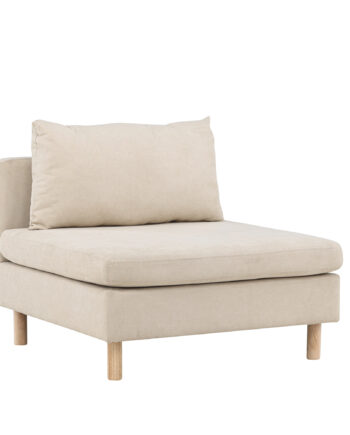 Venture Design Zero Lænestol Beige Polyester Og Natur Gummitræ