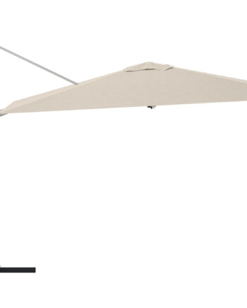 Venture Home Ita Parasol     Vippefunktion  Uden Parasolfod Beige Polyester Og Sølv Aluminium