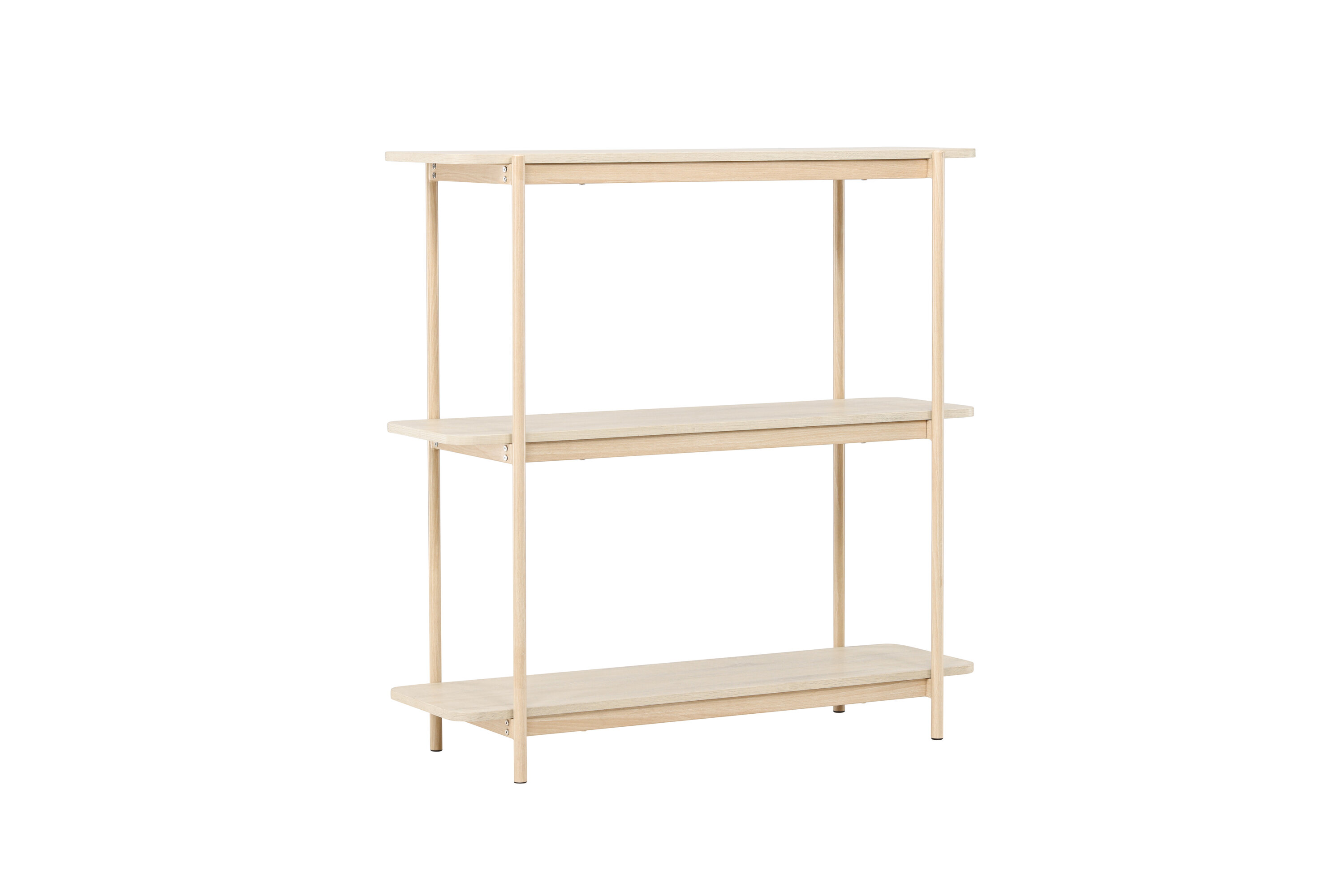 Vind Collection Heim Konsolbord       Hylder Hvidvasket Mdf Og Stål  120x40