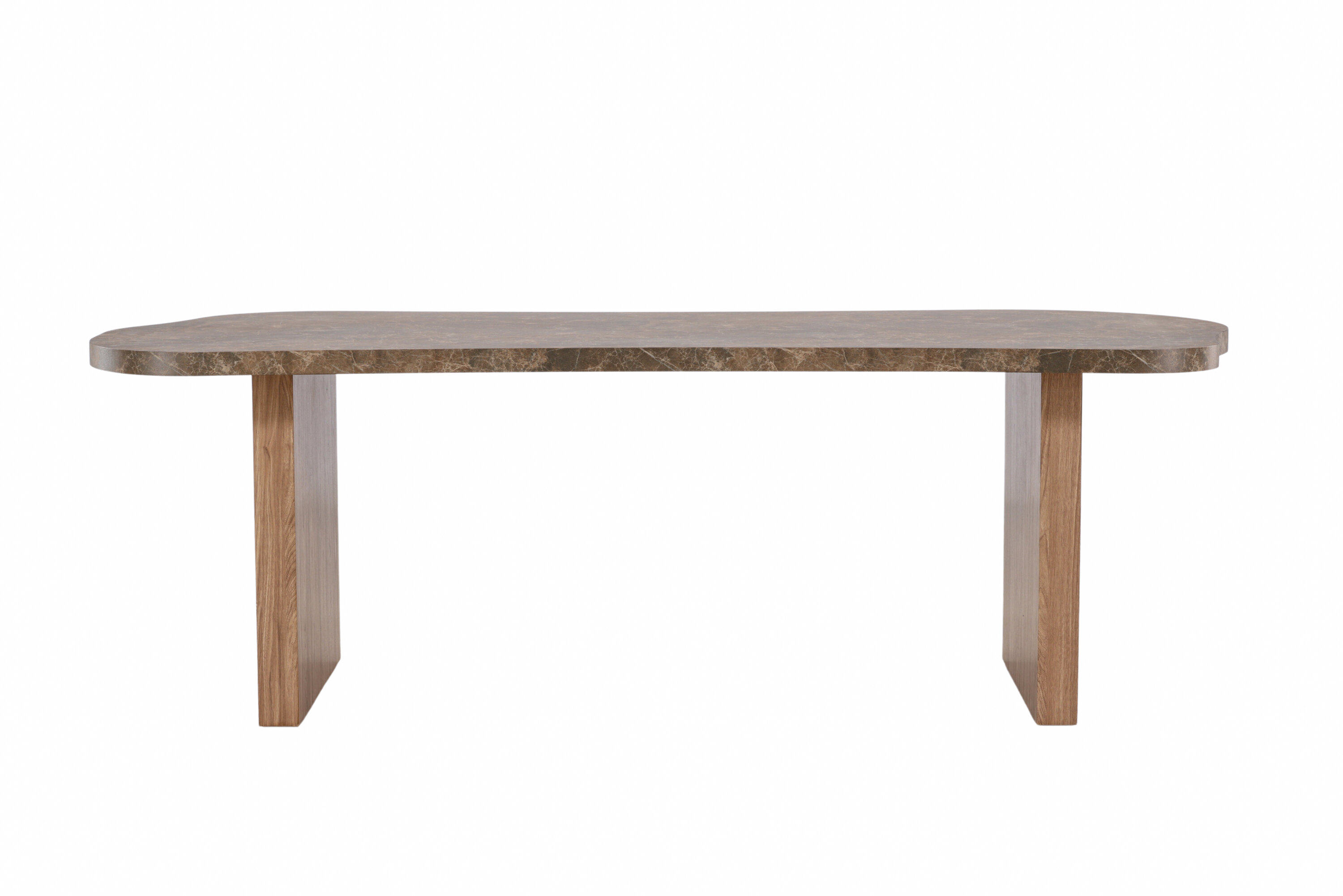 Vind Kollektion Eleonora Spisebord  Organisk Brun Marmor Look Mdf  100x230
