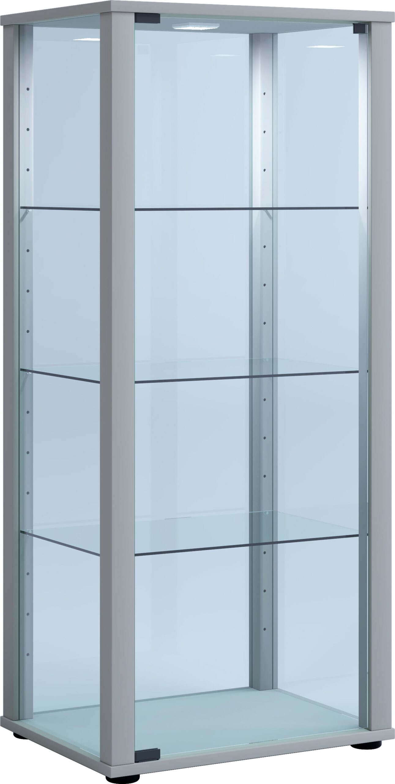 Vitrineskab Glas 115 50 38 Cm Sølv