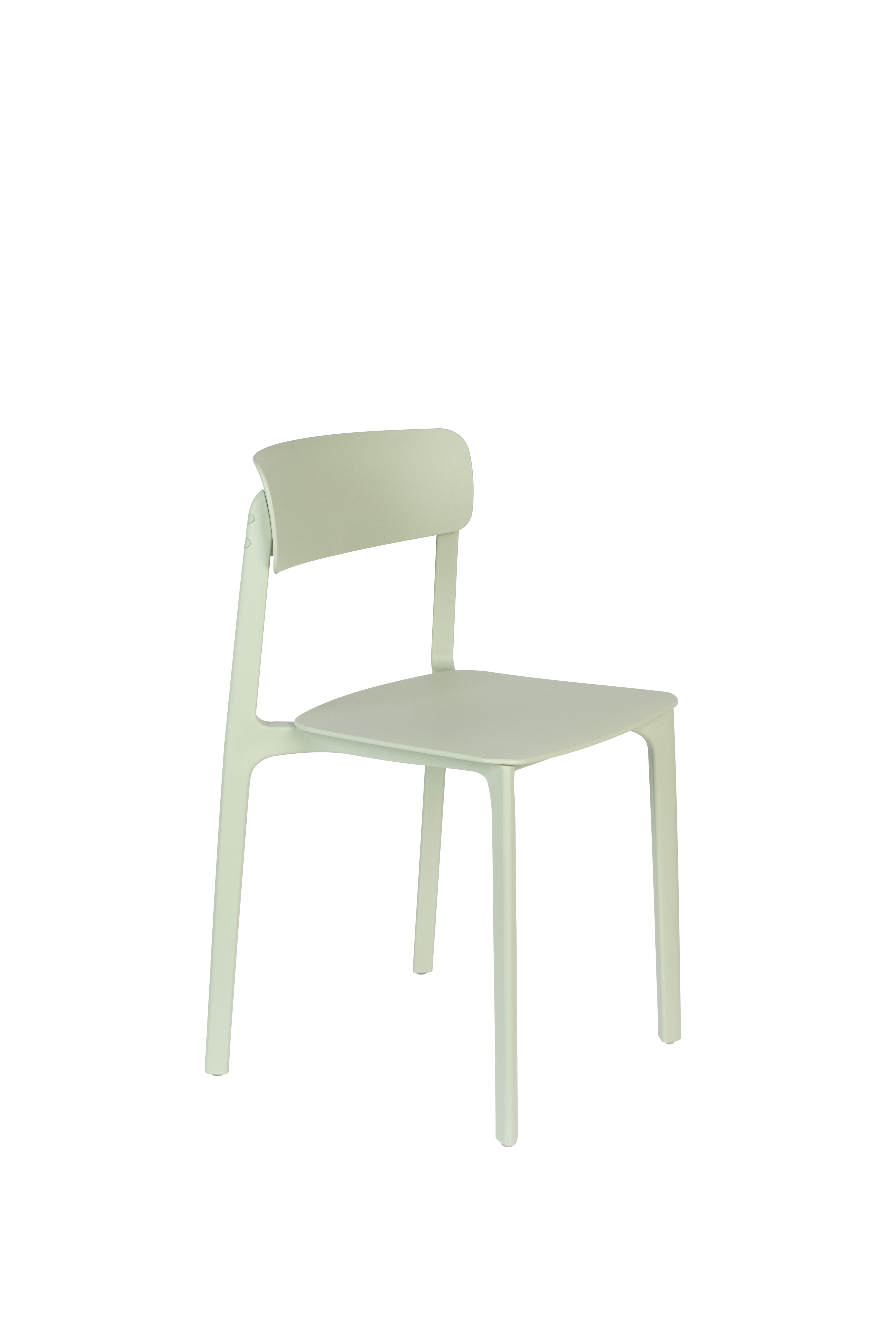 White Label Living Clive Spisebordsstol Lysegrøn Polypropylen