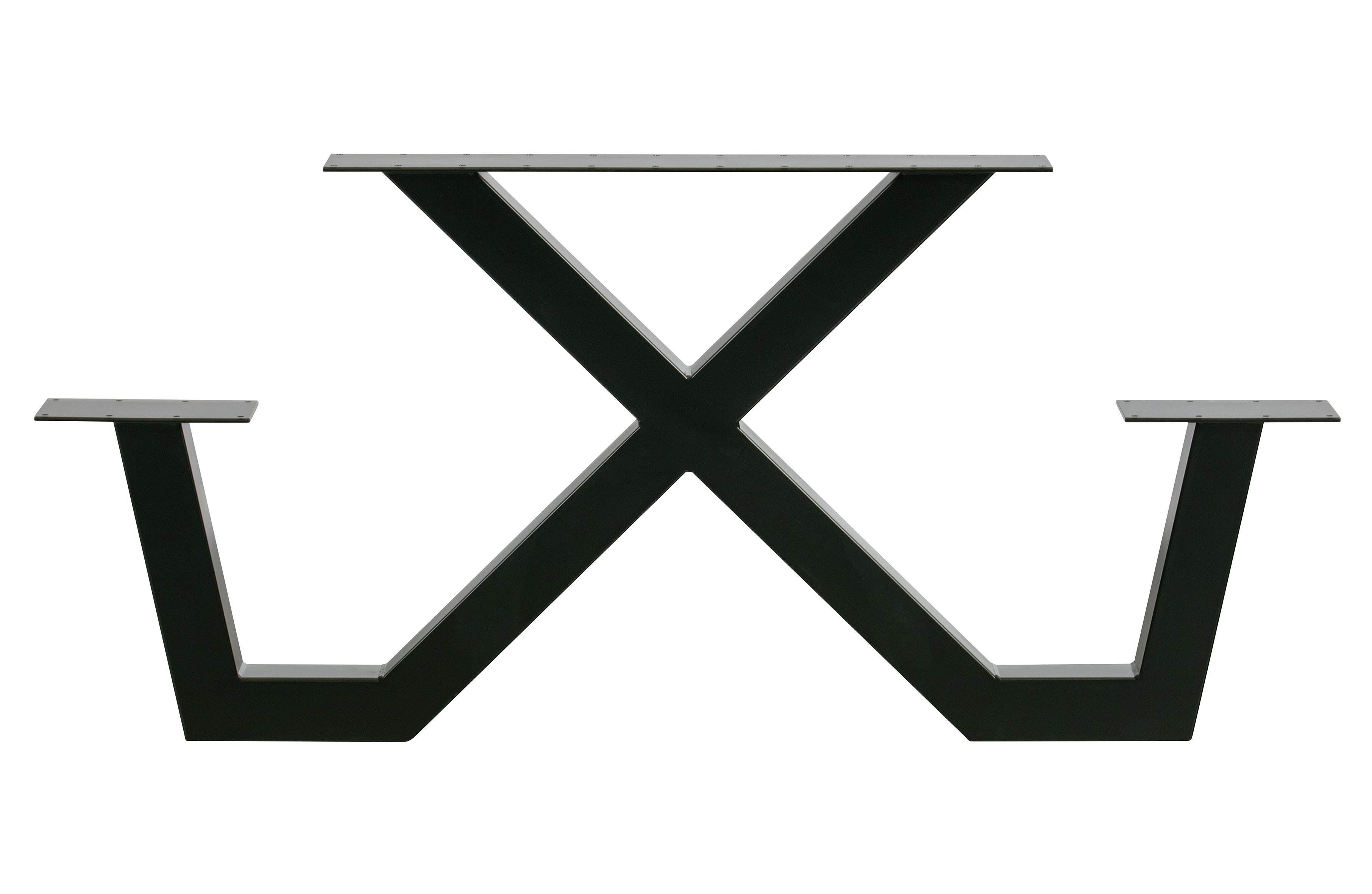 Woood Exclusive Tablo Udendørs Picknick  -understel Til Picnicbord Sort Metal   Stk