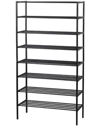 Woood Ferro Skohylde Sort Jern  Sæt Med   Stabelbare Stativer