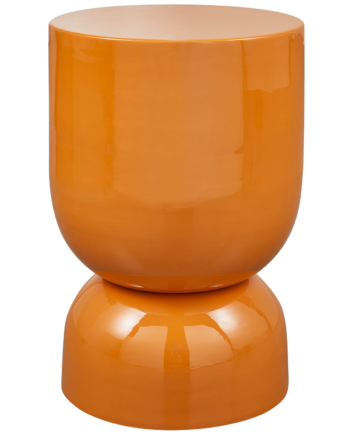 Woood Hekla Sidebord  Rund Orange Metal  ø32