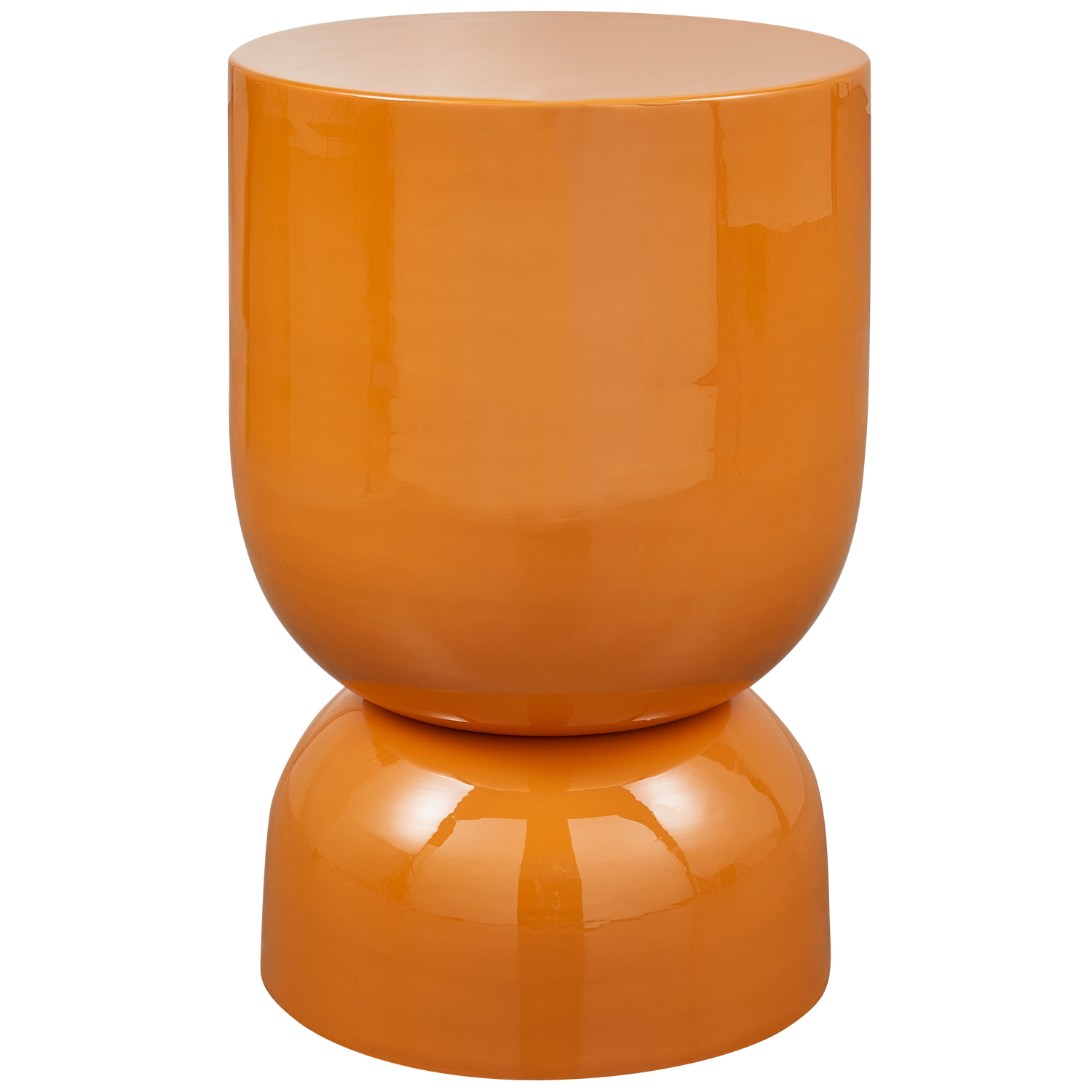 Woood Hekla Sidebord  Rund Orange Metal  ø32