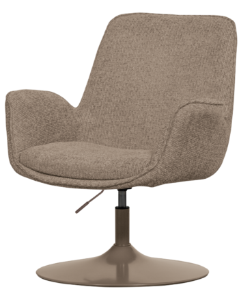 Woood Mårten Lænestol  Højdejusterbar     Armlæn -sand Polyester Stof Og Sand Metal
