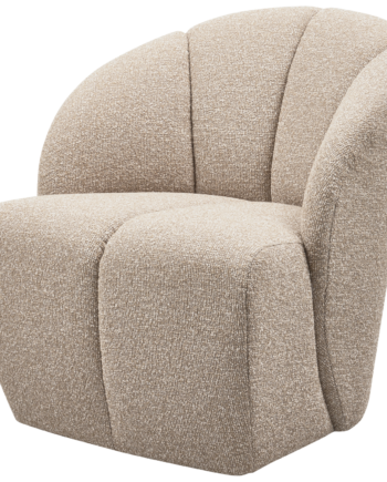 Woood Mojo Drejestol Beige Melange Bouclé Stof
