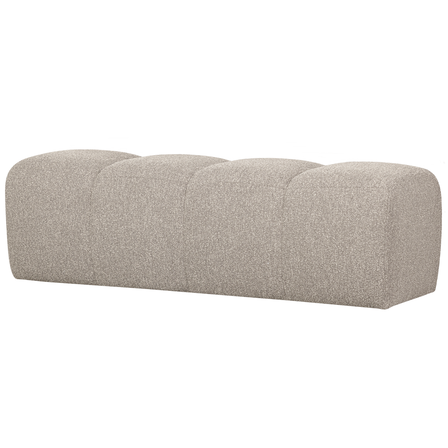Woood Mojo Spisebænk Beige Melange Bouclé Stof  164cm