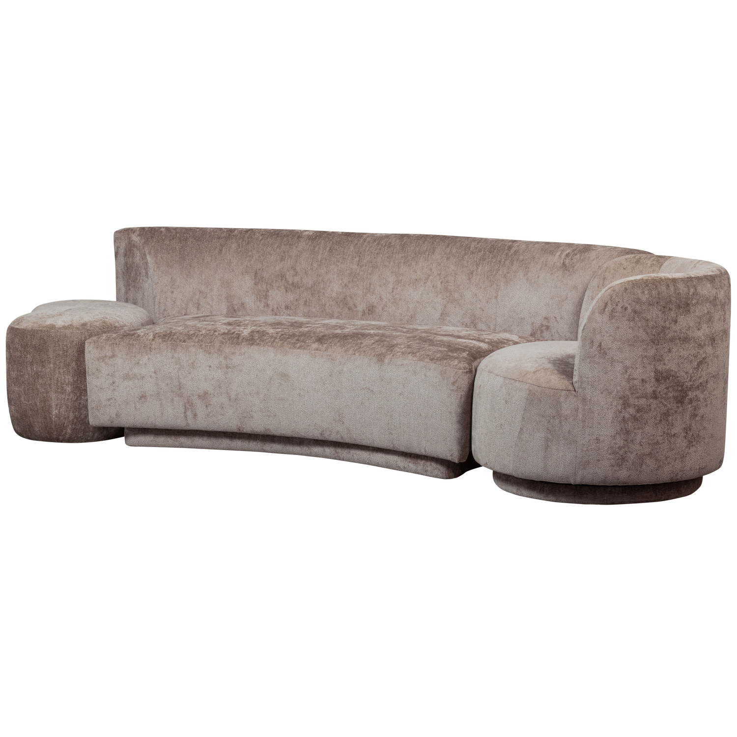 Woood Popular Kombi    Pers Sofa     Lænestol Og Puf Taupe Polyester