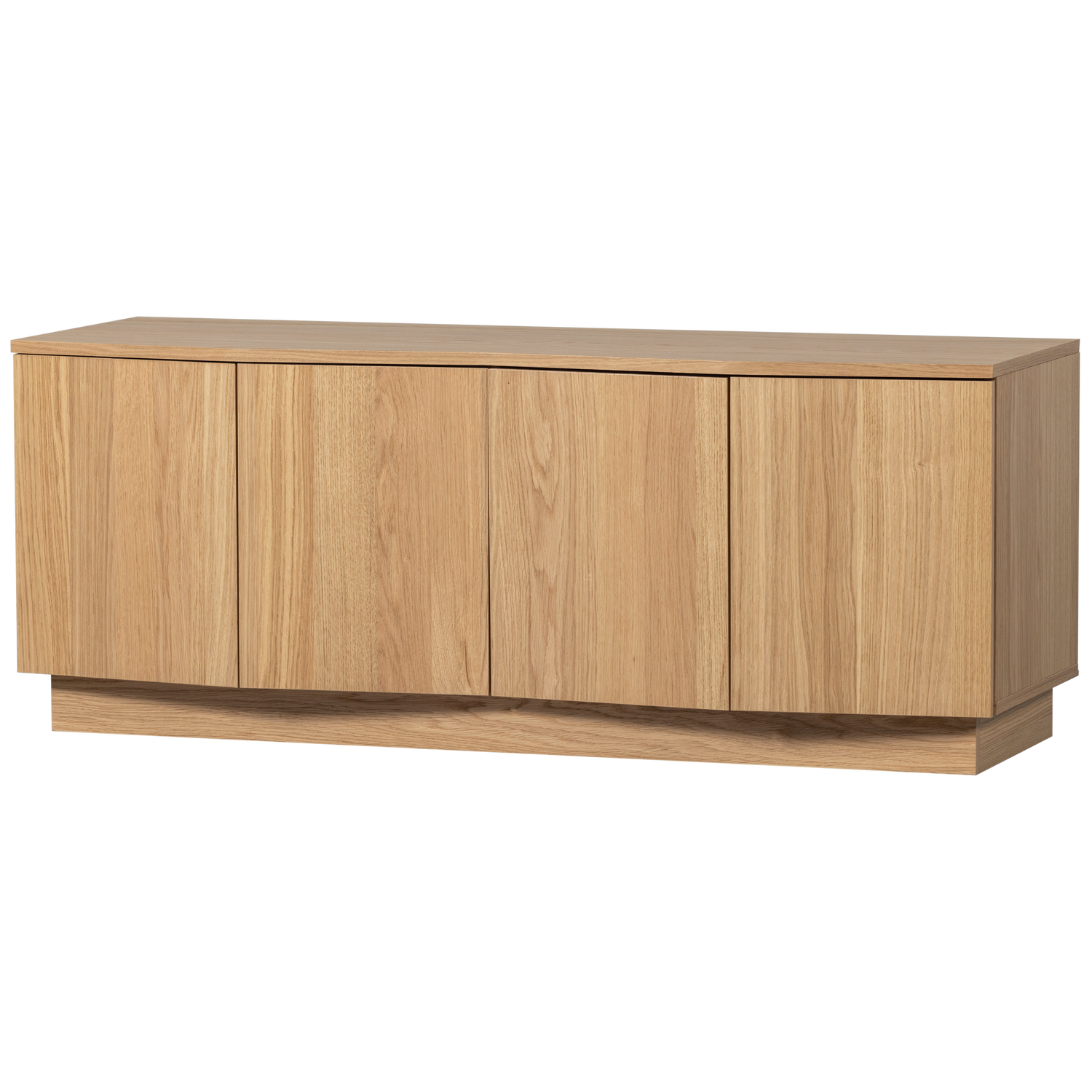 Woood Zuma Tv-bord       Låger Og   Hylder Natur Egetræsfinér Og Egetræ  133x45