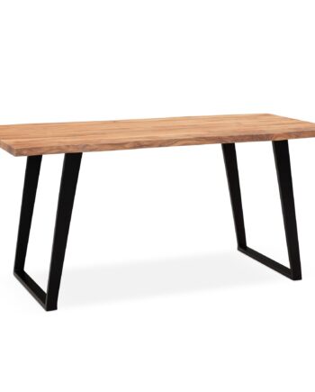 180x90x76 Cm Akacie Massivt Træ Metal Computerbord Trækant