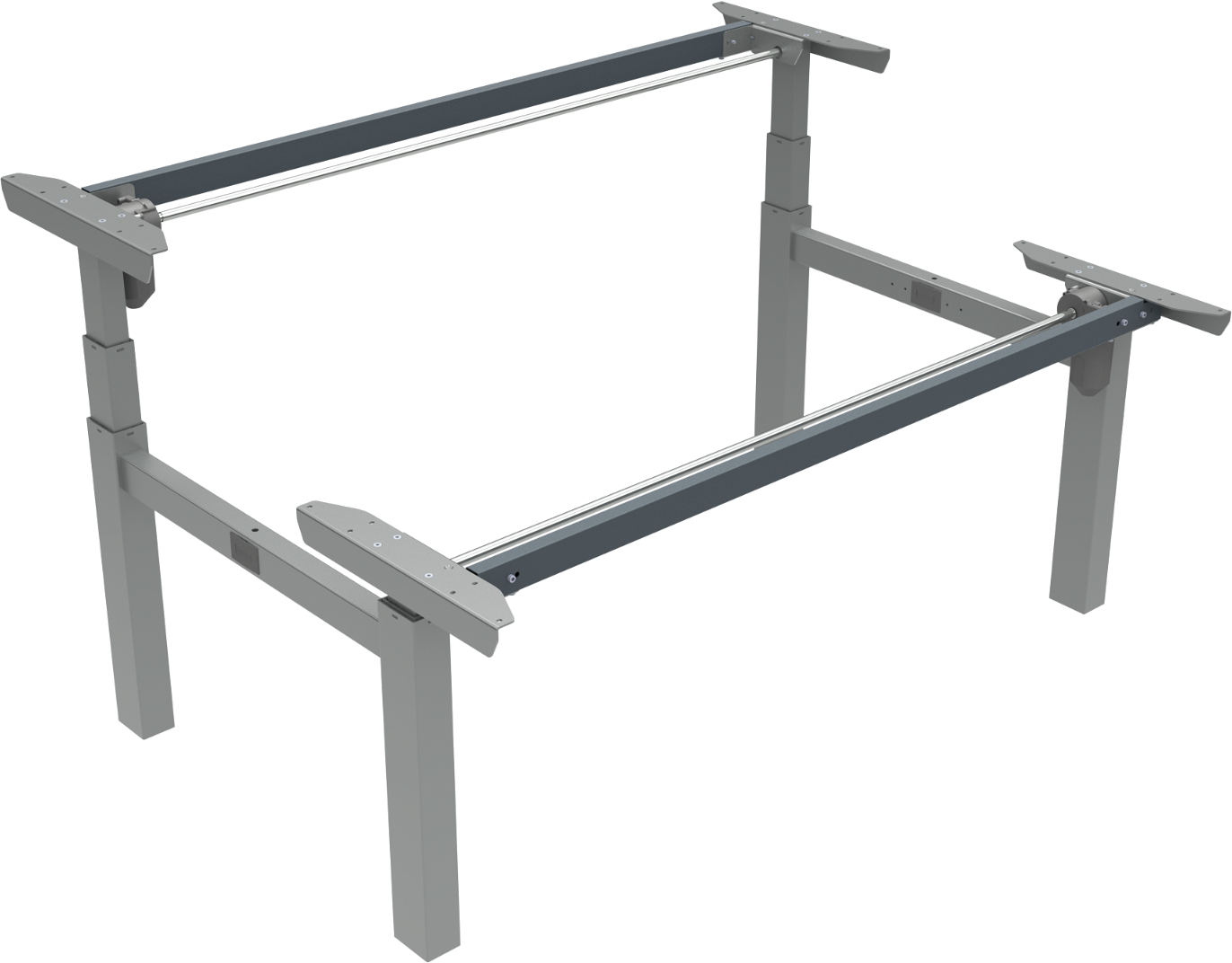 Zennord Omnilift Hæve-sænkestel 65-125 Cm Til Kontorbord  Sølv Metalramme