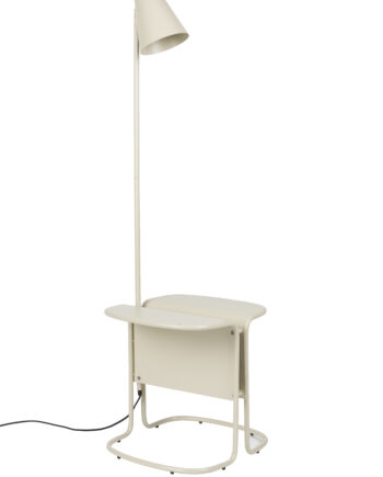 Zuiver Lustor Gulvlampe     Sidebord Og Usb- Og Usb- -opladningsporte Beige Jern