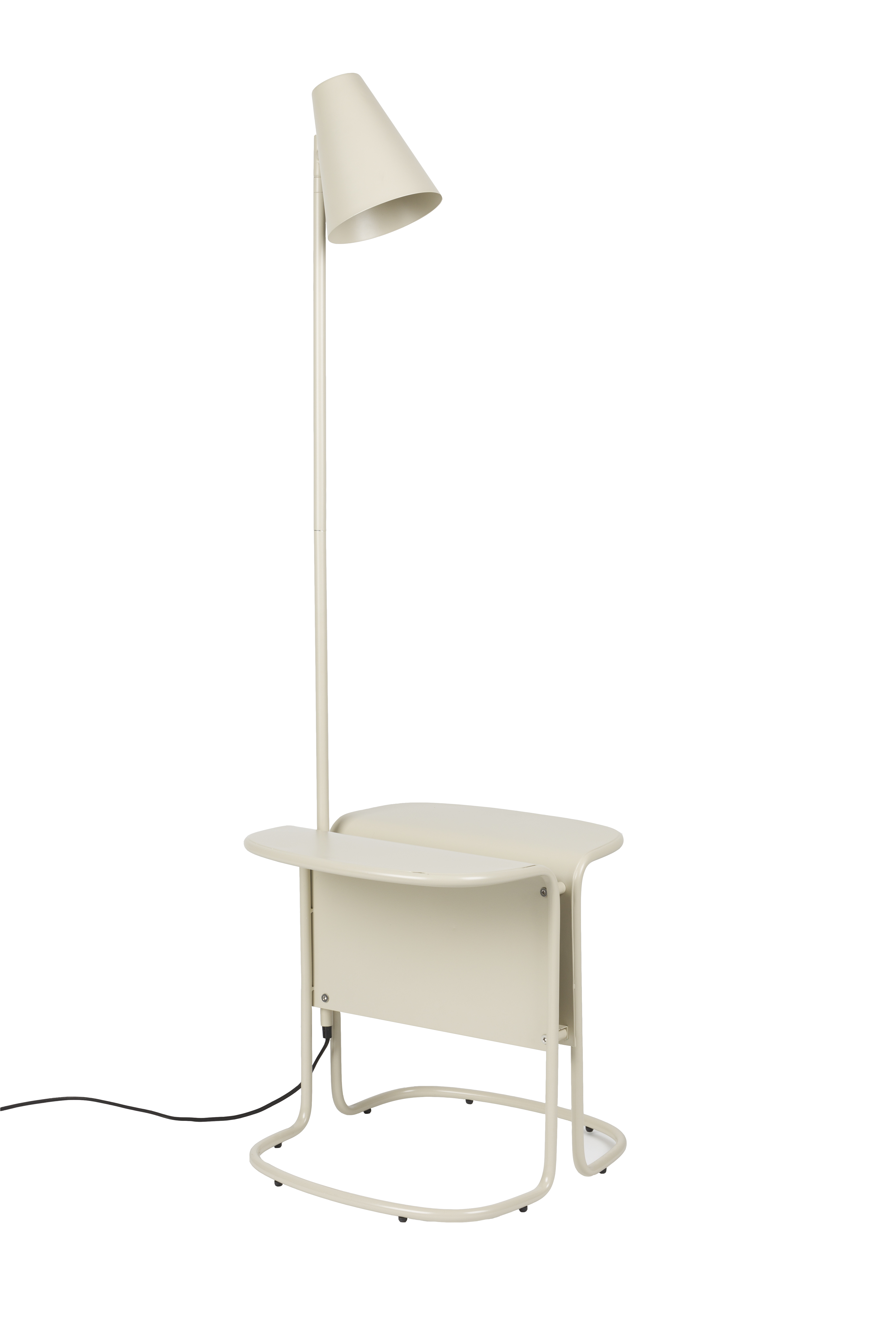 Zuiver Lustor Gulvlampe     Sidebord Og Usb- Og Usb- -opladningsporte Beige Jern