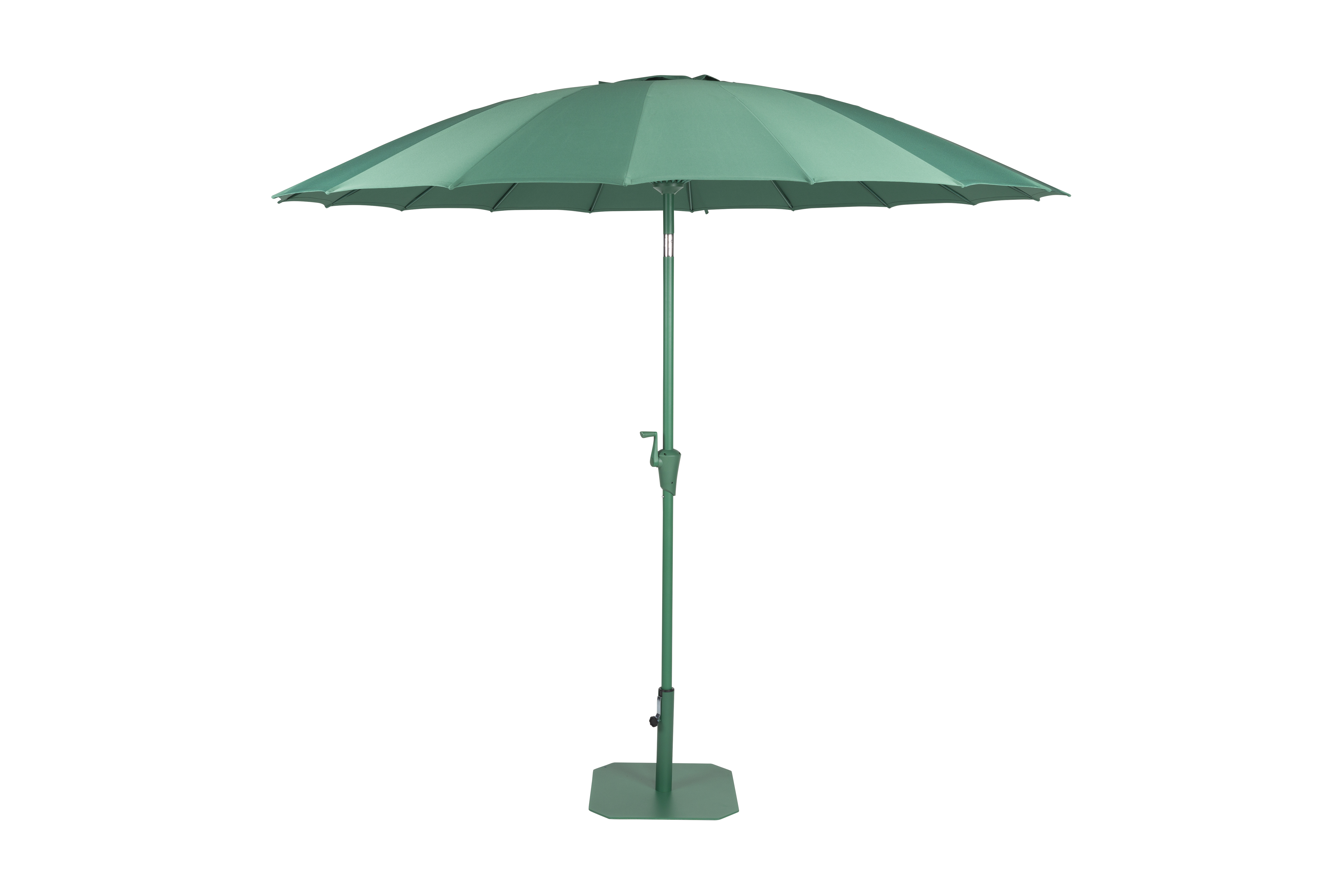 Zuiver Sunshine Parasol     Fod Grøn Polyester Og Rustfrit Stål