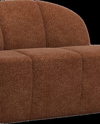 -personers Modulsofa Woood Mojo  Rustbrun Chenille Venstre