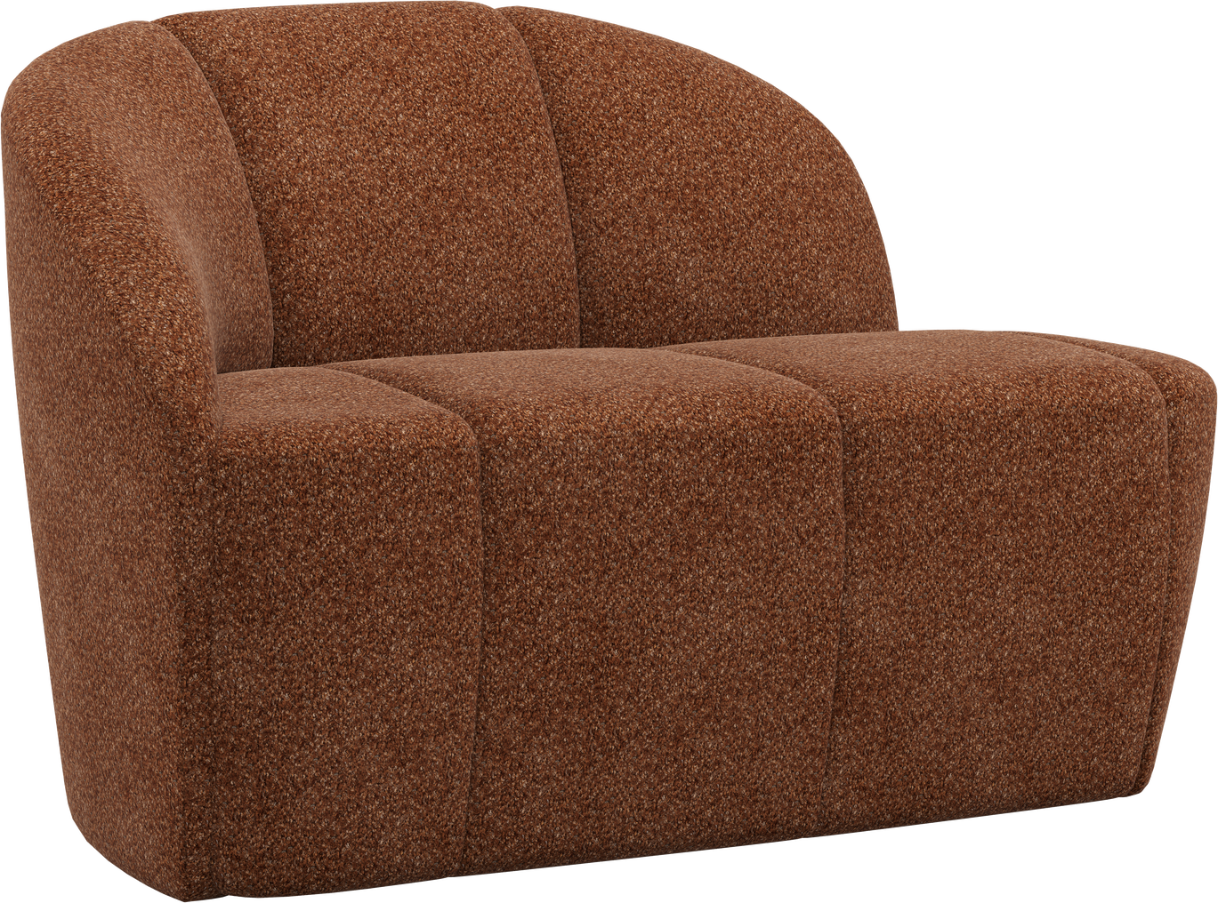 -personers Modulsofa Woood Mojo Rustbrun Chenille Venstre