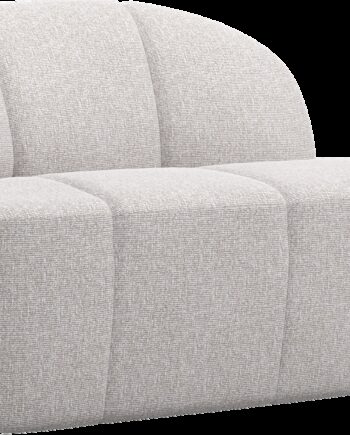 -personers Sofa Bænk Woood Mojo Bouclé Ecru Justerbare Armlæn  H73xb112xd77 Cm