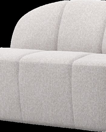 -personers Sofa Bænk Woood Mojo Højre Bouclé Ecru H73 B112 D77
