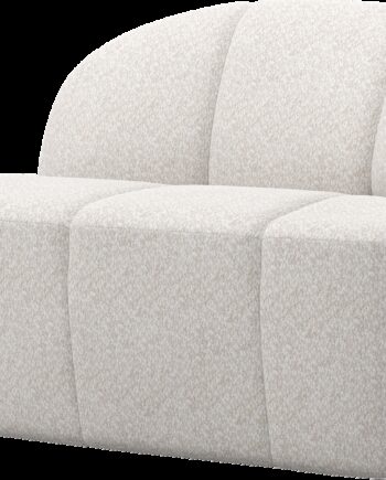 -personers Sofa Bænk Woood Mojo Højre Ecru Chenille 100  Polyester H73 B112 D77