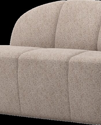 -personers Sofa Bænk Woood Mojo Højre Mørk Sand Chenille B112 Cm