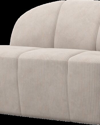 -personers Sofa Bænk Woood Mojo Højrevendt Ecru Ribstof Jacquard H73xb112xd77 Cm