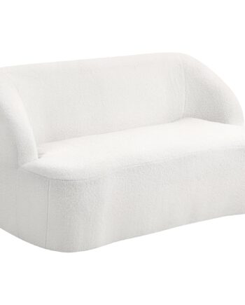 -personers Sofa  Buet Design  Polstret Sofa Med Fleecebetræk  Til Stue  Soveværelse  Hjemmekontor  Cremehvid