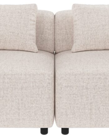 -personers Sofa Rowico Falkner Lysebeige Polyesterstof B246ã D105ã H67 Cm