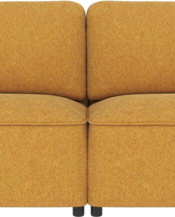 -personers Sofa Rowico Norris Brenda 68 Gul Polyester B226   D102   H80 Cm