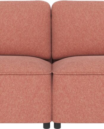 -personers Sofa Rowico Norris Brenda Polyesterstof Rød 226 Cm Bred