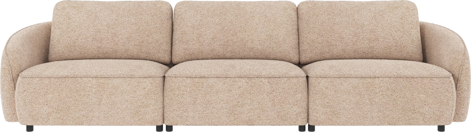 -personers Sofa Rowico Norris Lysebeige Chenillestof 319x102 Cm