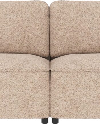 -personers Sofa Rowico Norris Tremandssofa   Lysebeige Chenille Anna-stof  Fsc-mix Stel 226x102x80 Cm