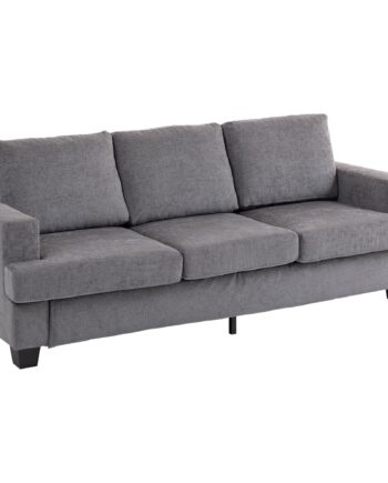 -personers Sofa  Stuesofa Til   Personer  Stofbetræk  Stålstel  Polstret Sofa  Grå