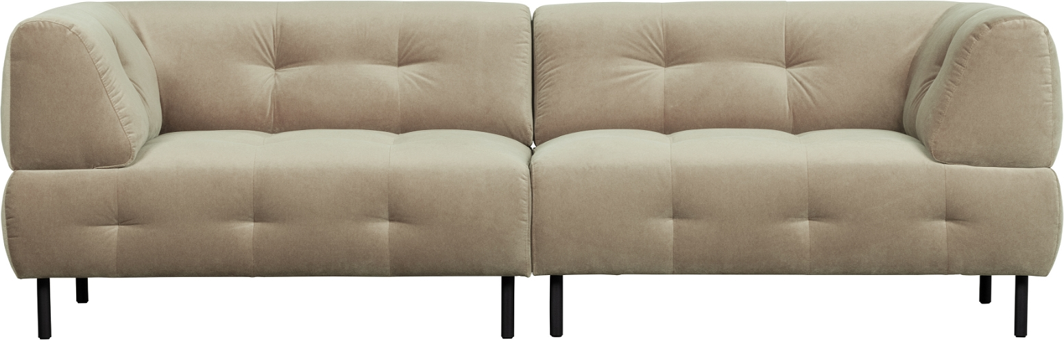 -personers Sofa Woood Exclusive Lloyd Loma Fløjl Beige   245 Cm