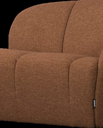 -personers Sofa Woood Mojo  Bouclé Rustbrun 100  Polyester  B112 Cm  Justerbare Armlæn  Højre