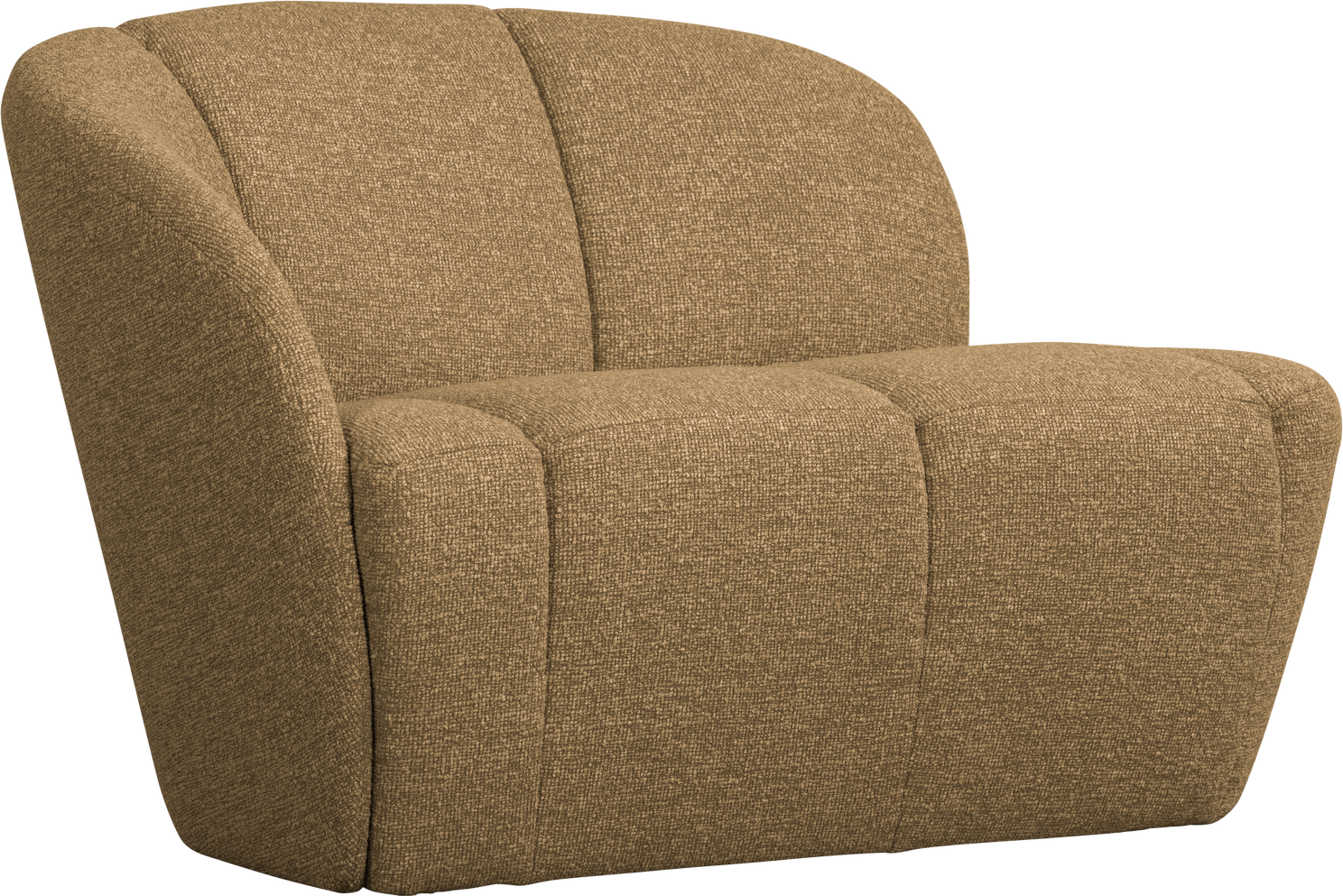 -personers Sofa Woood Mojo Brunmeleret Bouclé Venstrevendt B112xd77 Cm Fast Polstring 100 Polyester