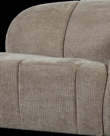 -personers Sofa Woood Mojo  Højrevendt Mørk Sand Ribstof  Jacquardvævet Fløjlsagtig Overflade