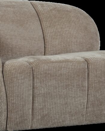 -personers Sofa Woood Mojo  Kompakt 112 Cm  Ribstof 100  Polyester  Mørk Sand