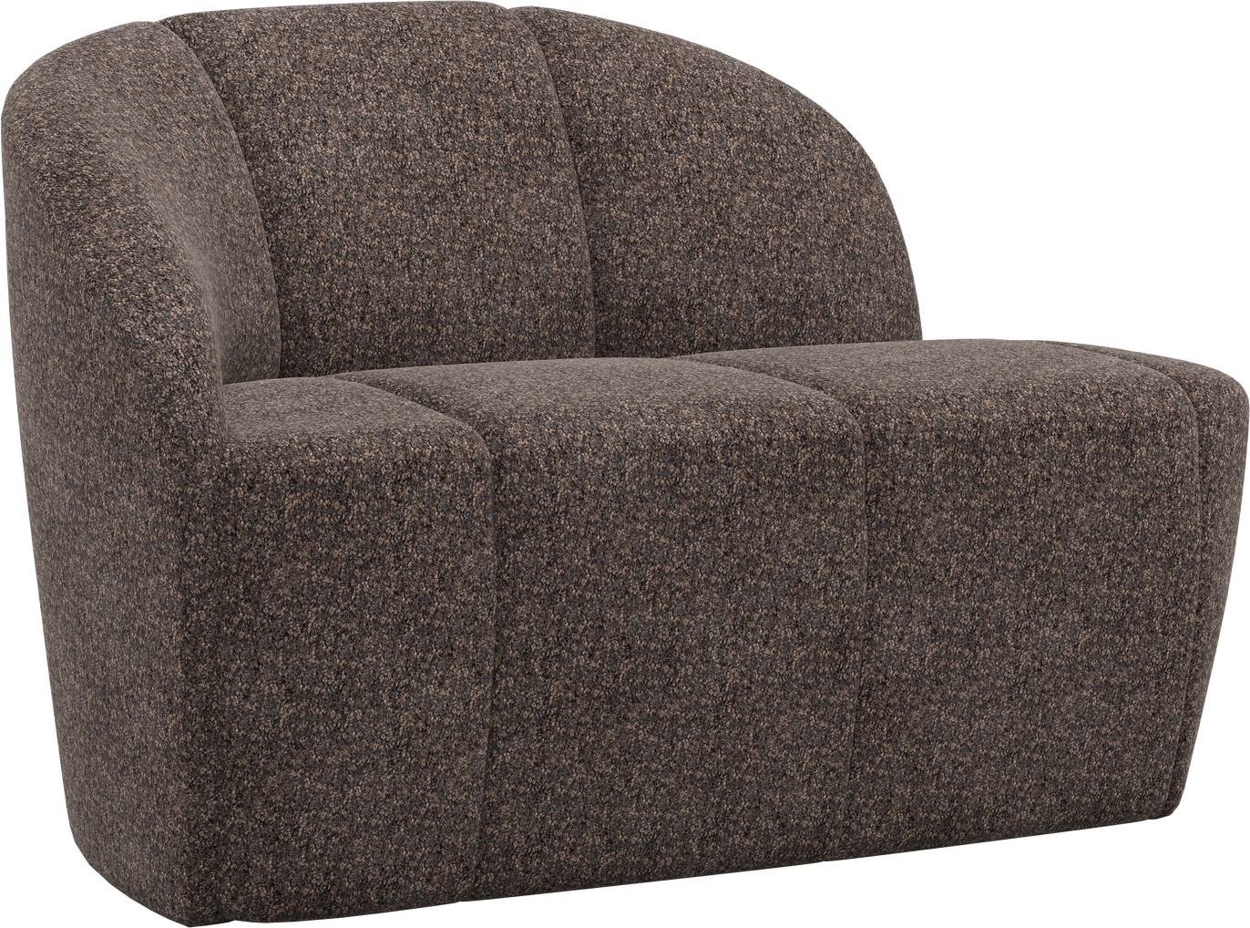 -personers Sofa Woood Mojo Modul Venstre Brun Chenille 100 Polyester 73x112x77 Cm