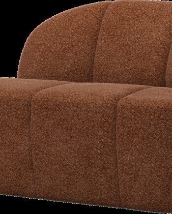 -personers Sofa Woood Mojo Modulsofa  Højrevendt  Rustbrun Chenille 100  Polyester