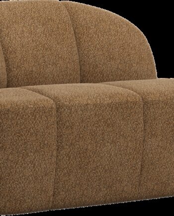 -personers Sofa Woood Mojo Venstrevendt Bænkemodul  Honninggul Chenille  Kompakt 112   77   73 Cm