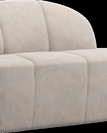 -personers Sofamodul Woood Mojo Venstrevendt Ecru Ribstof 100  Polyester